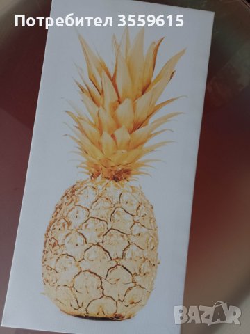 картина пано Ананас 40 см х 20 см от Испания , снимка 3 - Картини - 39063830