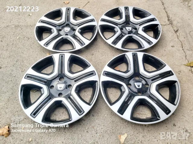 4 броя Оригинални тасове за Dacia Sandero 16, снимка 2 - Аксесоари и консумативи - 47903332