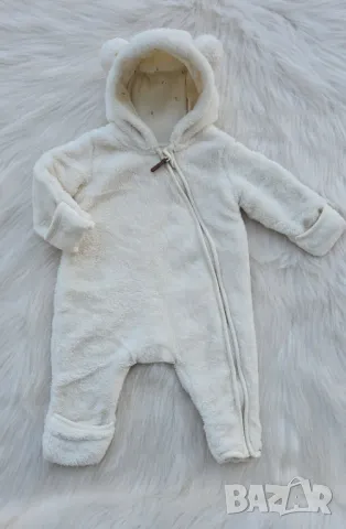 Пухен гащеризон с ушички H&M размер 56см., снимка 13 - Бебешки гащеризони - 48928745