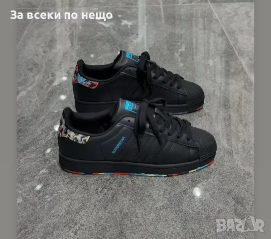 Adidas Superstar Дамски Черни Маратонки👟Дамски Спортни Обувки В Черен Цвят Адидас Суперстар