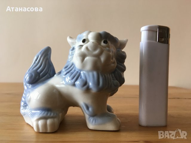 Порцеланова фигура китайско Лъвче 1985 г, снимка 6 - Декорация за дома - 43661463