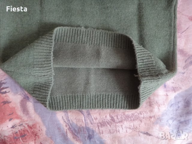 Тъмно зелен пуловер поло без ръкави, снимка 6 - Блузи с дълъг ръкав и пуловери - 27592740