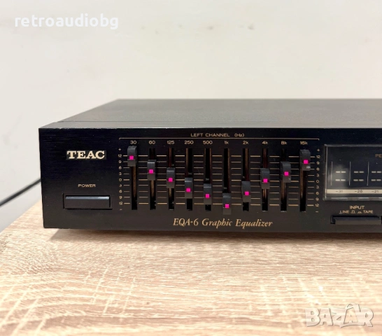🔉Стерео графичен еквалайзер TEAC EQA-6 - Made in Japan🔉, снимка 3 - Ресийвъри, усилватели, смесителни пултове - 53077046