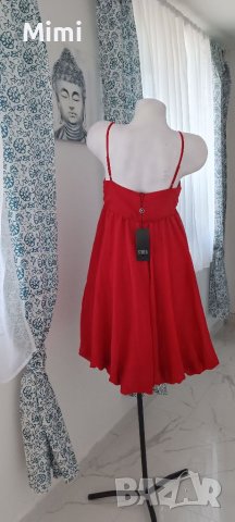 S'NOB  Червена Рокля L, снимка 3 - Рокли - 40215570
