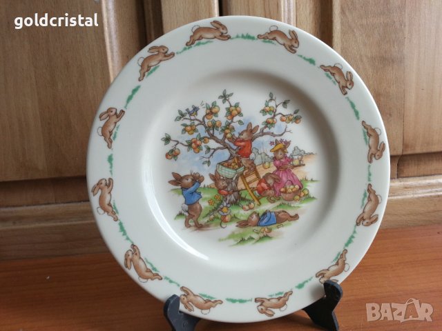 Английски порцелан чиния детски мотиви , снимка 5 - Антикварни и старинни предмети - 37956271
