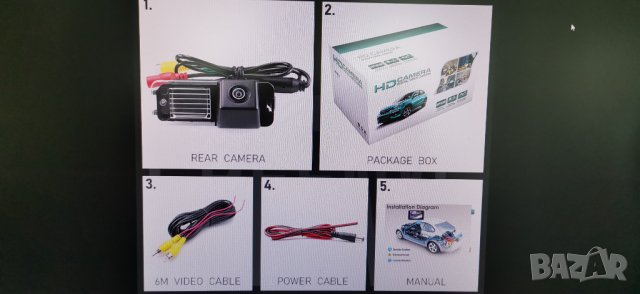 FullHD Камера за паркиранe 1080p175°–(Нощен режим,водоустойчива), снимка 8 - Аксесоари и консумативи - 36921683