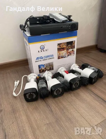 ВИДЕОНАБЛЮДЕНИЕ С 4 КАМЕРИ FULL АHD, снимка 4 - Комплекти за видеонаблюдение - 49324565