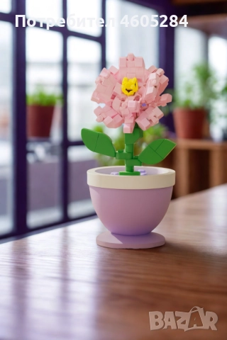 Мини-Конструктор “Цвете в саксия”, снимка 4 - Пъзели - 51854667