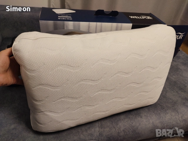 Нова Възглавница Мемори Пяна Висока - Jysk Wellpu Sogndal, снимка 2 - Други - 53407602