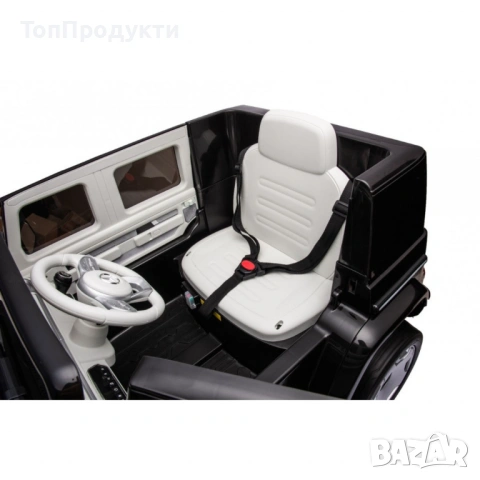 Акумулаторен джип Mercedes EQG Electric G-Class 12V с отварящи се врати меки гуми 4x4, снимка 12 - Детски велосипеди, триколки и коли - 53071033