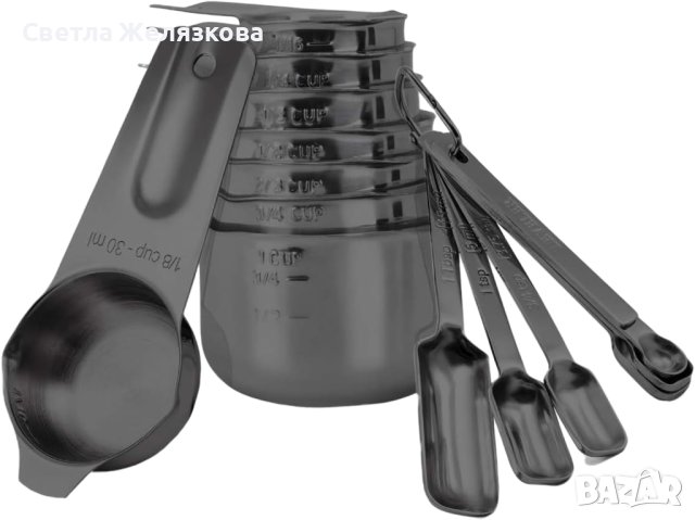 Комплект метални мерителни лъжици, 14 части