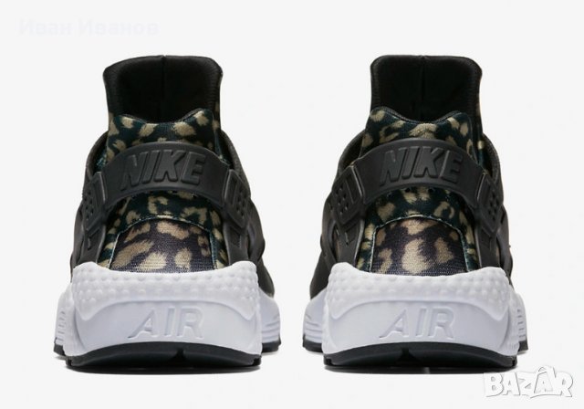 маратонки  Nike Air Huarache  Leopard Print  номер 37,5-38, снимка 4 - Маратонки - 39773789