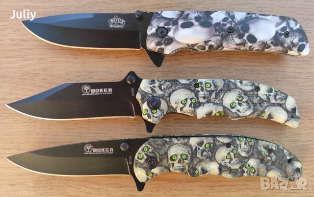 Сгъваем нож /черепи/ 3 модела, снимка 12 - Ножове - 36826522
