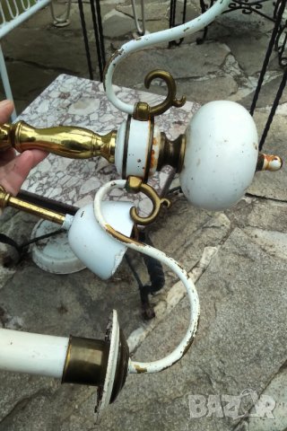 Ретро полилей месинг , снимка 5 - Лампи за таван - 32736785