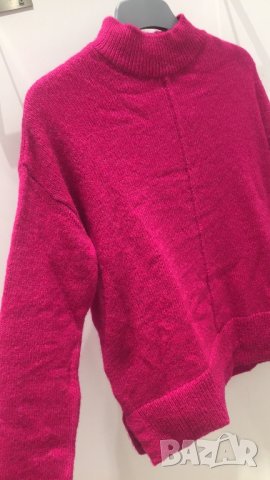 Страхотен мек пуловер циклама, снимка 3 - Блузи с дълъг ръкав и пуловери - 26819222