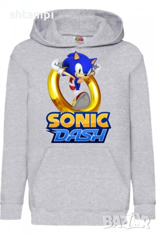 Детски Суитчър/Суитшърт Sonic Dash,Соник,Игра,Подарък,Изненада,Забавление,Рожден Ден, снимка 2 - Детски анцузи и суичери - 38331258