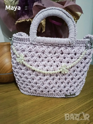 Ръчно плетена чанта , снимка 5 - Чанти - 53591919