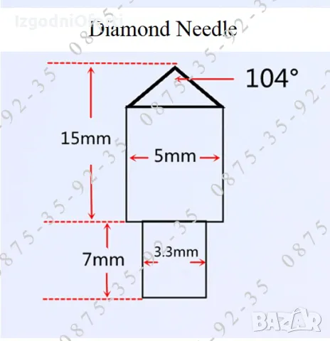 Диамантени игли за CNC гравиращи машини на портрети върху гранит, снимка 10 - Други машини и части - 48812867