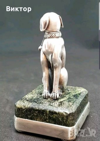 Сребърно куче Фаберже Уникат!!!, снимка 5 - Антикварни и старинни предмети - 26742107