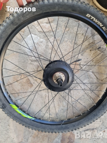 Задна капла с електрически двигател за електрическо колело велосипед Btwin Rockrider