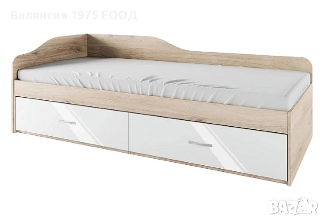 Легло с чекмеджета Сити 2023 сонома, орех или комбинация бяло/ арвен, снимка 9 - Спални и легла - 29589584