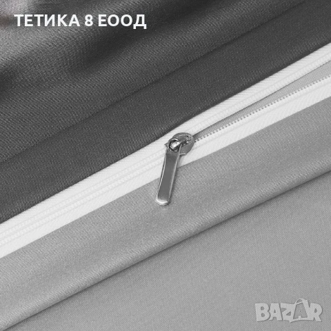 Спален комплект сатен, различни размери, графит-сребро, 2 калъфки за 65х65, снимка 7 - Спално бельо - 51168785