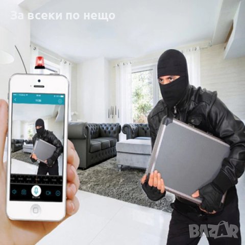 Панорамна камера тип крушка OEM Panoramic Camera Light, Бяла, снимка 5 - Камери - 43244927