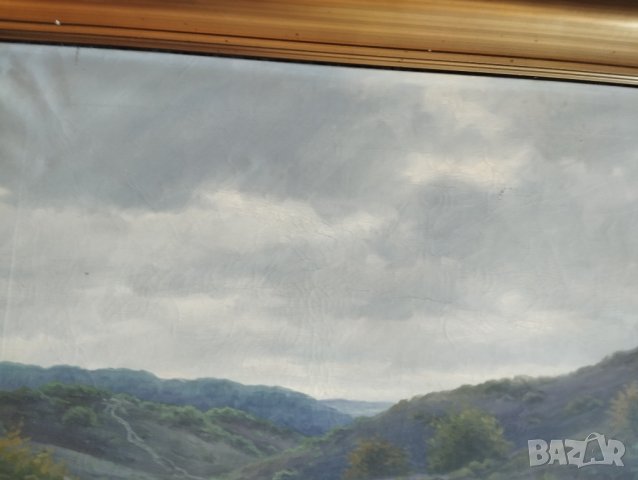 Стара картина-пейзаж, снимка 5 - Картини - 43929859
