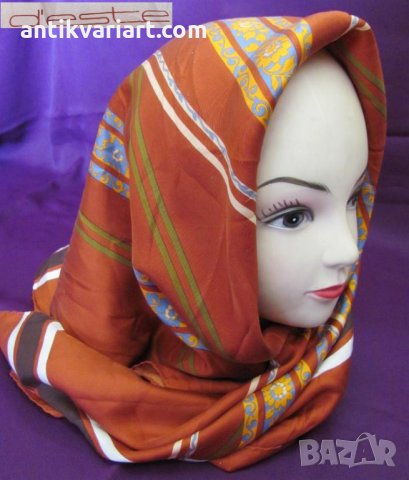  Оригинален Копринен Дамски Шал Deste, снимка 1