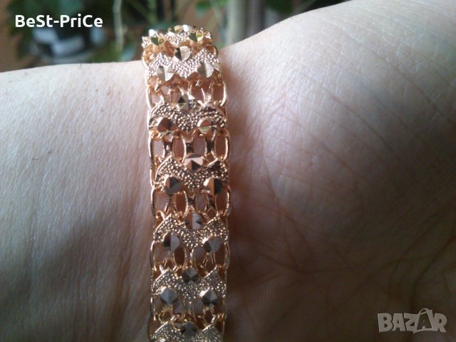 Позлатена гривна, снимка 5 - Гривни - 33369950