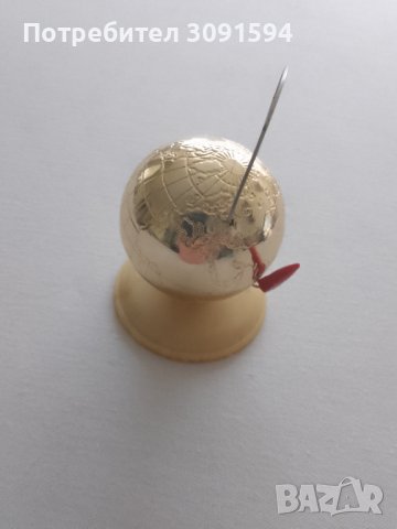 Руски настолен глобус с надпис  12 апреля 1961г. произведен по случай излитането на Юрий Гагарин., снимка 6 - Антикварни и старинни предмети - 43717173