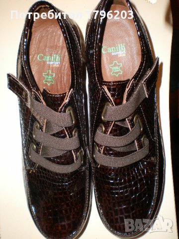 Чисто нови дамски обувки от естествена кожа, снимка 1 - Дамски обувки на ток - 27019943