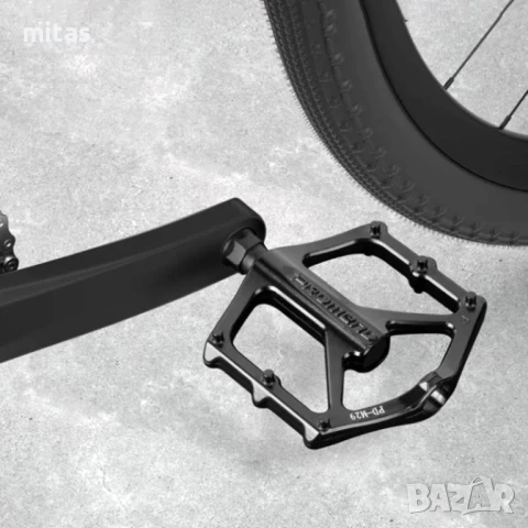 Алуминиеви педали PROMEND M29, Капсуловани лагери, Антиплъзгащи, Черни, снимка 12 - Части за велосипеди - 50956213