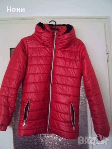Дамско топло червено дамско  яке, снимка 2 - Якета - 38498248