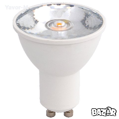 LED лампа луничка 6W, GU10, 2700K, 220V-240V AC, 15°, Топла светлина, Ultralux - LZ10627