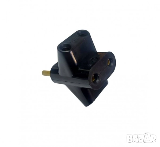 Компактен разклонител, 220V, 10A, 6х3.5 см, Черен