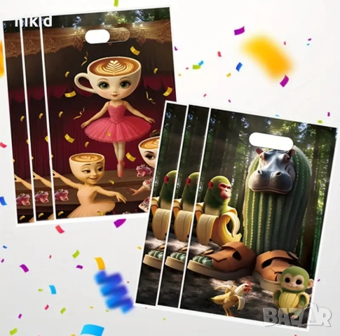 ITALIAN BRAINROT Парти 10 бр торбички за сладки подарък рожден ден парти, снимка 2 - Други - 52259707