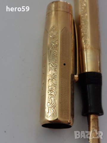 RRR-Златна 14к писалка PARKER(Паркер)солидно злато 14 к, снимка 4 - Антикварни и старинни предмети - 36517127
