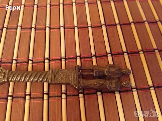 Оловна немска лъжица , снимка 3 - Антикварни и старинни предмети - 27474854