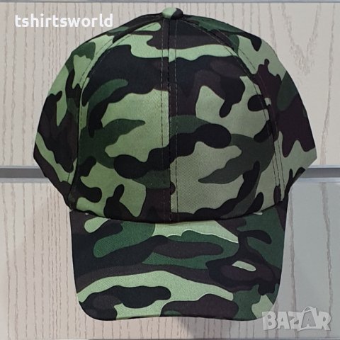Нова шапка с козирка Камуфлаж, унисекс