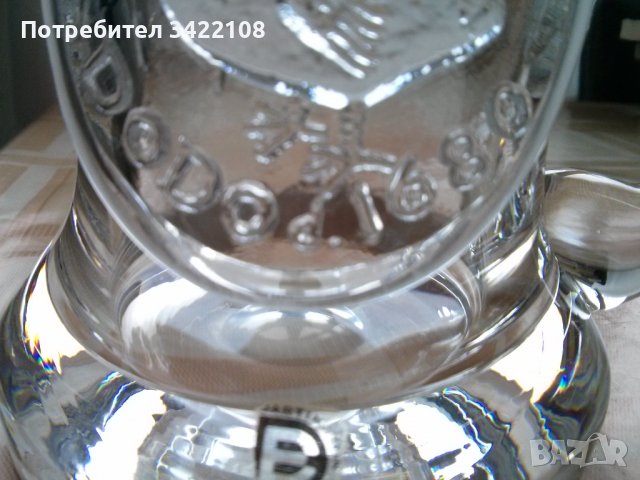 Юбилейна кристална бирена халба Dartington Crystal, снимка 3 - Антикварни и старинни предмети - 37207215