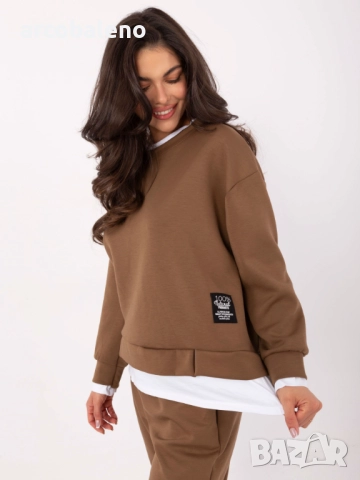 Дамски ежедневен комплект от две части с бяла вложка, 3цвята , снимка 8 - Комплекти - 52861119