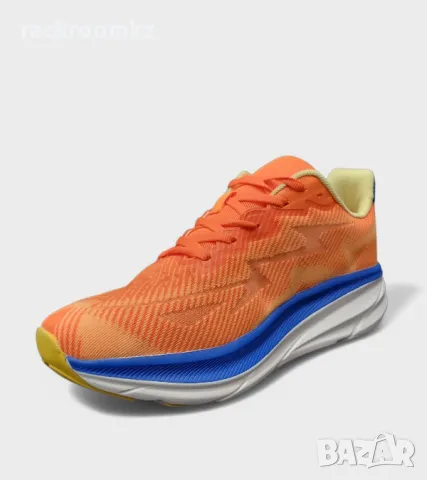 Мъжки оранжеви спортни маратонки HK – дишащи и леки | М9144-3 Orange, снимка 3 - Маратонки - 50058792