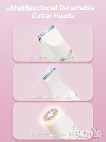 Unibono Безжичен тример, акумулаторна електрическа самобръсначка , снимка 3 - Тримери - 51409952