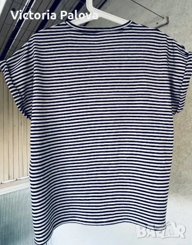 Блуза/тениска модерно райе, снимка 8 - Тениски - 47744523