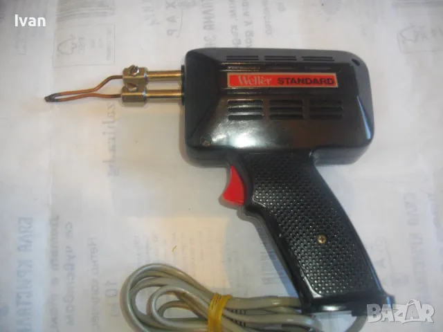 ОРИГИНАЛЕН WELLER НЕМСКИ ЕЛЕКТРИЧЕСКИ ИНДУКЦИОНЕН ПОЯЛНИК СТАРО КАЧЕСТВО 100 ВАТА БАКЕЛИТ КОРПУС , снимка 3 - Поялници и запояване - 48562850