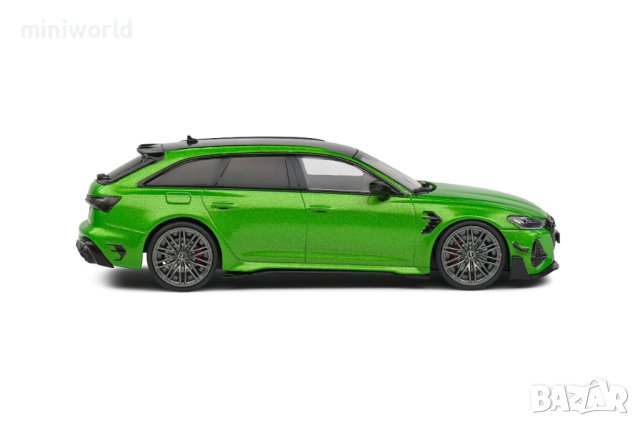 Audi Abt RS6-R Avant Kombi 2022 - мащаб 1:43 на Solido моделът е нов в PVC дисплей-кейс, снимка 5 - Колекции - 42727119