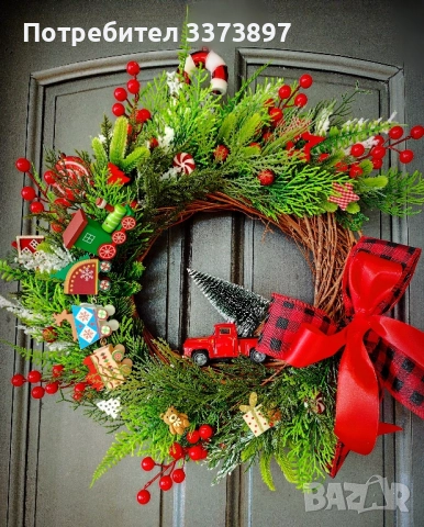 Ръчно изработени коледни венци и декорации