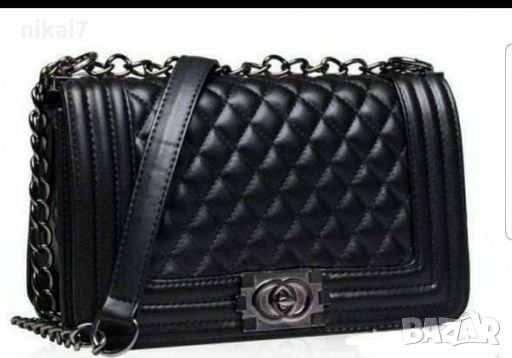ново Chanell дамска чанта кожена с презрамка синджир цена модел, снимка 1 - Чанти - 28035945