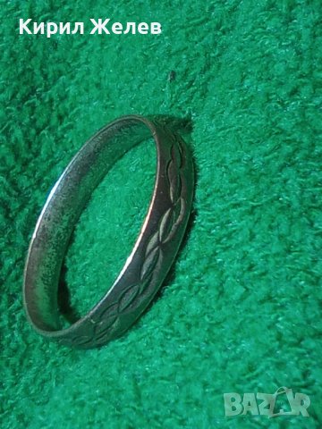 Стар РЪЧНО ОРНАМЕНТИРАН СРЕБЪРЕН ПРЪСТЕН Тип ХАЛКА ОКСИДИРАНО СРЕБРО ВИСОКА ПРОБА 40096, снимка 10 - Антикварни и старинни предмети - 42787694